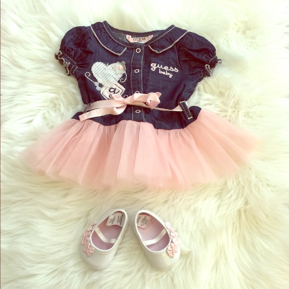 Baby clothing summer denim dress